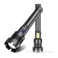 Vente chaude double source de lumière XHP70 / 90 la plus puissante et la plus brillante et la plus brillante lampe de poche à longue portée de la torche à longue portée et lampe à longue portée